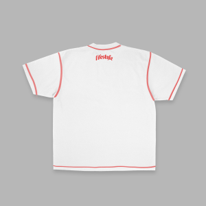 SWD Double logo Threaded shirt - white